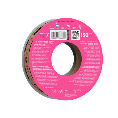 Cinta Desechable Blanca Papmam Expert Sin Estuche Plastico Staleks Pro 150