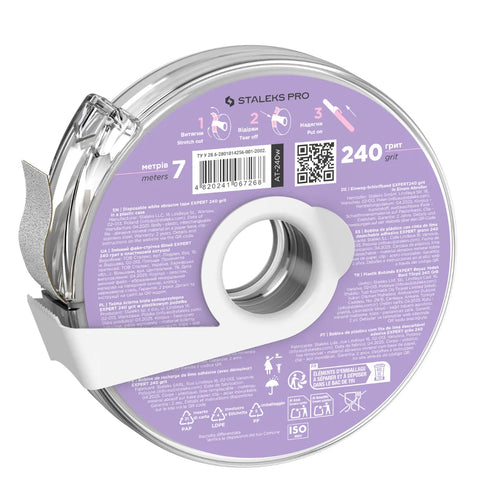 Cinta Desechable Blanca Expert En Estuche Plastico Staleks Pro 240