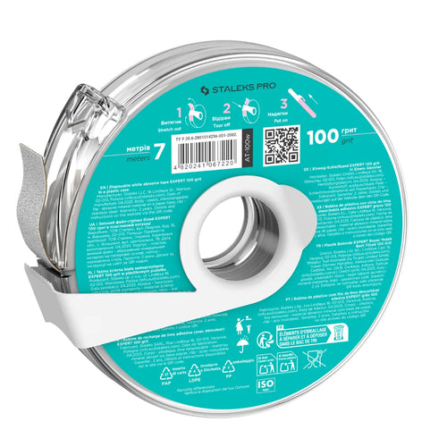 Cinta Desechable Blanca Expert Sin Estuche Plastico Staleks Pro 100