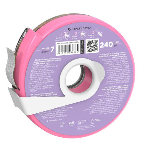Cinta Desechable Blanca Papmam Expert En Estuche Plastico Staleks Pro 240
