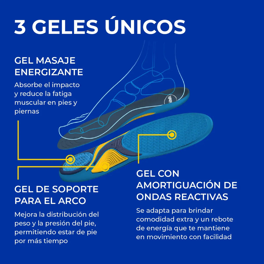 Plantillas Gel Masajeador Advanced - Hombre