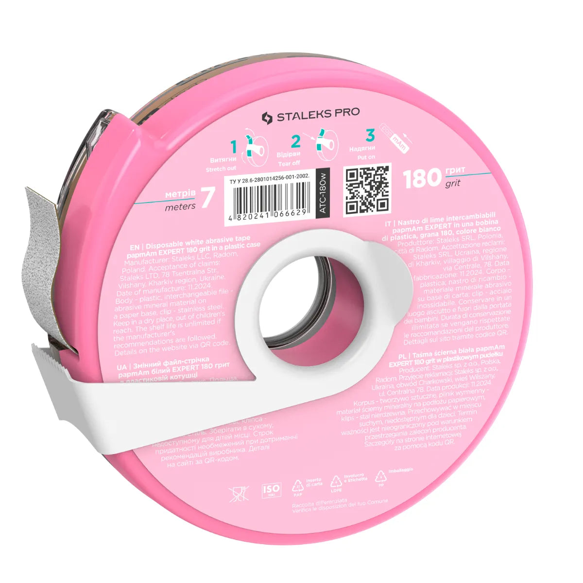 Cinta Desechable Blanca Papmam Expert En Estuche Plastico Staleks Pro 180