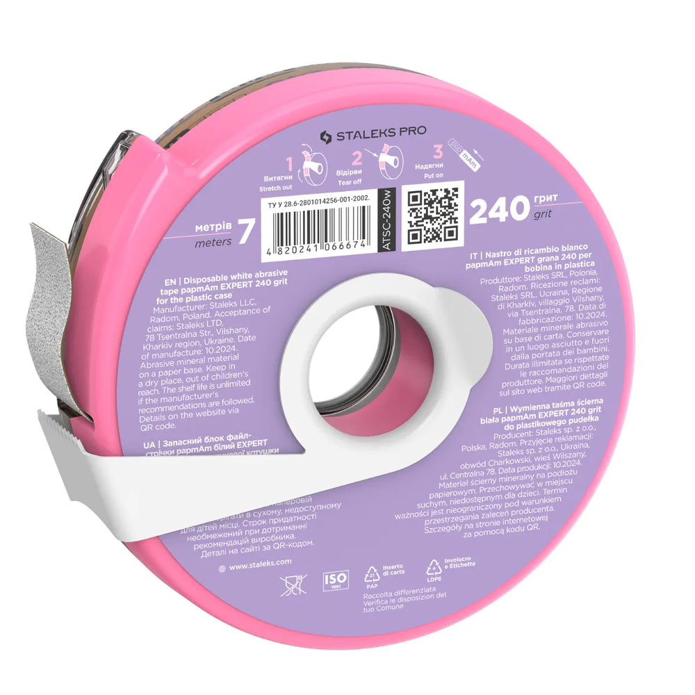 Cinta Desechable Blanca Papmam Expert En Estuche Plastico Staleks Pro 240