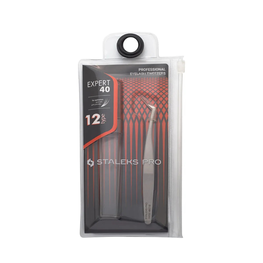 Pinza Profesional P/Pestañas Curva Expert 40 Type 12